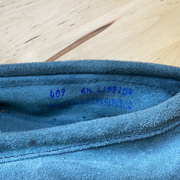 Minnetonka gray-blue suede moccasins - size 6.5 - Picture 11 of 11